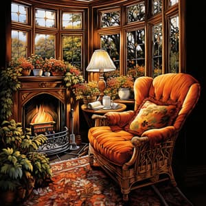 Balada Junto A La Chimenea Para Estudiar: Música Para Aliviar El Estrés - Naturaleza y Sonidos Fondos