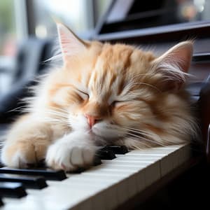 Música De Piano: Los Gatos Ocio Reflejan Calma - Gato de piano