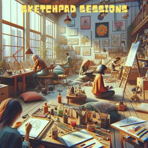 Sketchpad Sessions: Lo-Fi Grooves for Artistic Afternoons - Easy Study Music Chillout