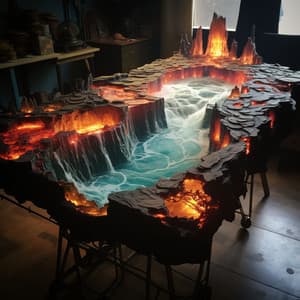 Firelight Work Harmony: Melodic Serenity for Concentrated - Nature Radiance