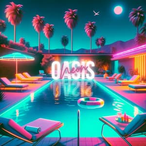 Neon Oasis: Sunset Grooves in Chillhouse - Summer Pool Party Chillout Music