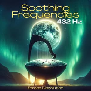 Soothing Frequencies: Stress Dissolution at 432 Hz, Handpan Meditation Balance, Yoga Zone, Harp Relaxation - Hz Lifeforce Energy