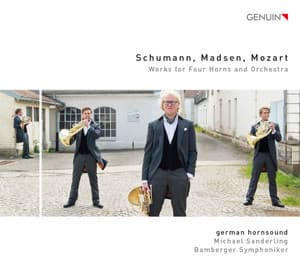 Schumann, Madsen & L. Mozart: Works for 4 Horns & Orchestra - german hornsound