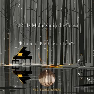 432 Hz Midnight in the Forest: Piano Reflections - 432 Forestsphere