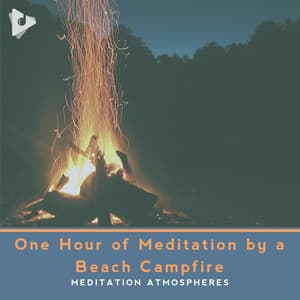 1 Hour of Meditation by a Beach Campfire - Meditation ASMR