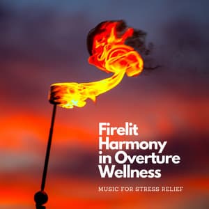 Firelit Harmony in Overture Wellness: Music for Stress Relief - Celestial Flames Fire Sounds