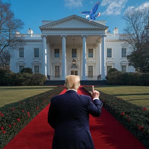Point Towards the White House - MAGA