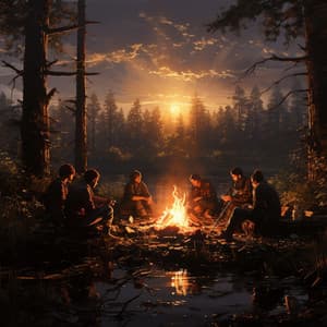 Melodías De Yoga Junto A Las Llamas: Serenidad Musical - Ambiente de selva tropical