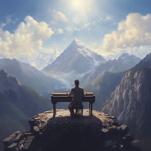 Mantra De La Montaña: Ecos De Piano En El Aire Besado Por Las Piedras - Consorte de música de piano relajante