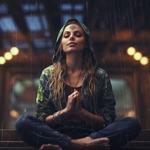 Rainy Yoga Flowing Melodies: Music in the Rain - Rainfall Meditations
