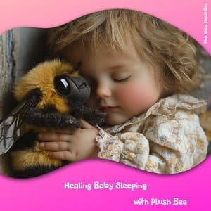 Healing Baby Sleeping with Plush Bee - Pink Noise Music Box