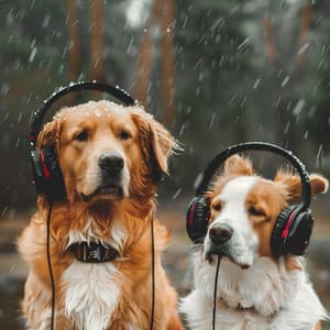 Binaural Rain for Dogs: Calming Rhythms - Puppy Sleep
