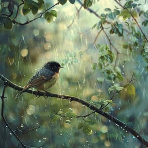 Melodías De Lluvia De La Naturaleza: Sueño Reconfortante De Aves Binaurales - 92 96 Hz - Ondas Alfa Dormir