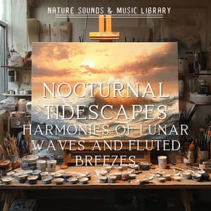 Nocturnal Tidescapes: Harmonies of Lunar Waves and Fluted Breezes - Nature Sounds & Music Library