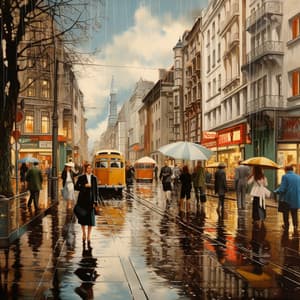 Raindrop Serenity Rhythms: Relaxing Rainfall Music - Nature Field Recordings