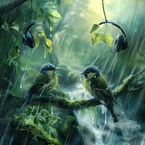 Binaural Rain Symphony: Birds in Nature's Harmony - 80 88 Hz - Binaural Beats Waves