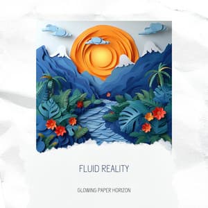 Fluid Reality - Glowing Paper Horizon