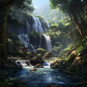 Nature's White Noise Haven: Soothing Falls Symphony - Nature Radiance