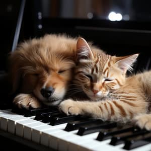 Patas De Piano: Confort Melódico Para Mascotas - Tortuga de piano soñolienta