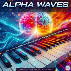 Alpha Waves Sleep: Calm Piano and Binaural Beats Solfeggio Frequencies For Deep Sleep - Ambient Sleep Music Academy