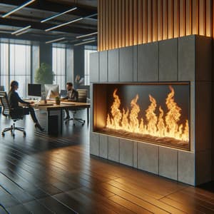 Workspace Warmth: Fire Music for Productivity - Background Music Sessions