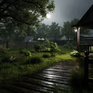 Soothing Nocturnal Rainfall Serenades - Night Sounds Association