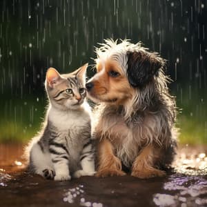 Pets Patter: Calm Rain Cadence - Chill Out Time Consort