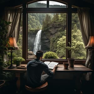 Cascadas De Concentración: Sesiones De Estudio Musicales - Sonidos de la naturaleza con música