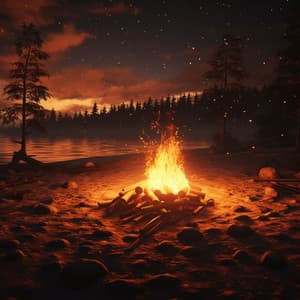 Sleep in Fire's Glow: Calming Night Tunes - Deep Sleep Meditations