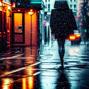 Relaxing Heavy Rain Noise on the Street - ame