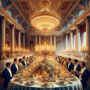 Elegant Banquet: Sumptuous Soirée - Candlelight Dinner Sanctuary