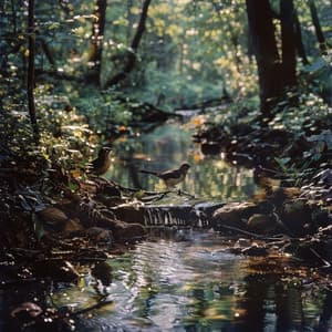 Tranquil Waters Meditation: Binaural Birds and Creek in Nature - Meditation product