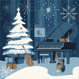 Snowflake Zen Melodies: Fireside Elegance - Christmas Sounds