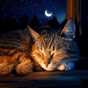 Melodic Calm for Cats' Serene Nights - Cat Café Music
