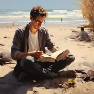 Estudio A La Orilla Del Mar Calmo: Maestría Junto A La Playa - Academia de Música con Sonidos de la Naturaleza