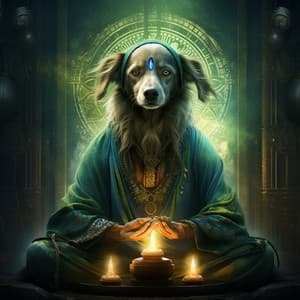 Everlasting Flame Rhythms: Canine Cadence - Tranquil Forest Effect