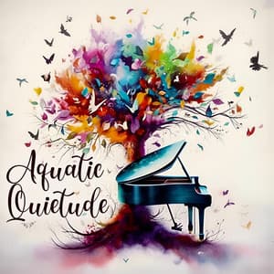 Aquatic Quietude: Gentle Piano with Water Background - Sound Therapy Masters