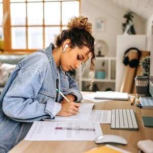 Aqua Rainfall Oasis: Binaural Mindful Learning Study Delight - Relaxing Water Sounds