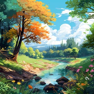 Nature's River Journey: Binaural Soundscapes - Binaural Beats Waves