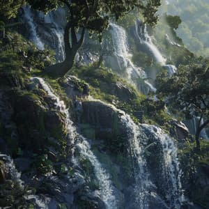 Pets’ Peaceful Waterfall: Natural Sounds for Anxiety Relief - Galaxy River