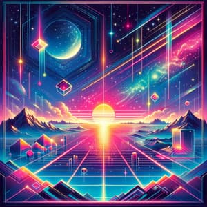 Voyage Beyond the Stars: Serene Synthscapes & Digital Twilight - Chillout Music Zone