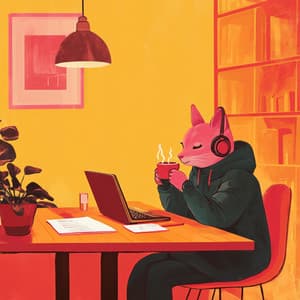 Jazz Verführung im Dämmerlicht der Dachlandschaft mit Lofi-Vibes - Cleaning Music