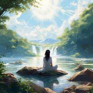 Riverside Mindfulness: Healing Meditation Symphony - Calming Water