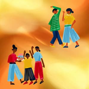 Festive Backdrop for Night Spirits - Easy Sunday Listening