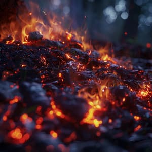 Fire Glow: Binaural Beats for Restful Sleep - Nature Sounds Sleep Solution for Tinnitus