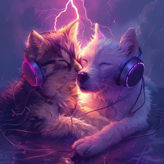 Calming Thunder: Pets Relaxation Melodies - Naturalis