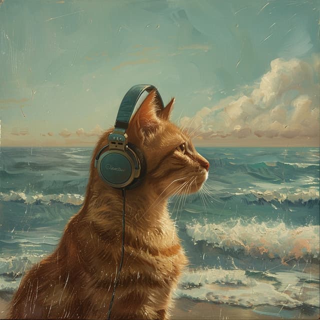Ocean Purrs: Cats Soothing Sounds - Music for Relaxing Cats