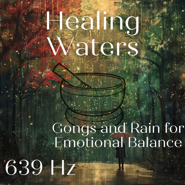 Healing Waters: 639 Hz Gongs and Rain for Emotional Balance - Nebula of Dreams