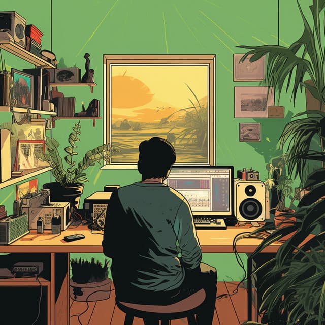 Arroyo En Un Día De Trabajo: Sonidos De Agua Productivos - Grillos Cantantes