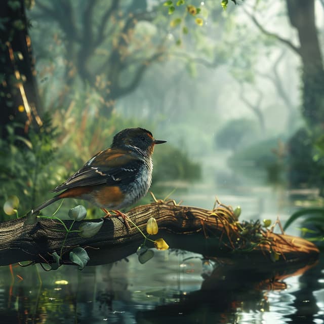 Soothing Pet Binaural: Gentle Bird Sounds for Comfort - Outside Recordingsfor Rest